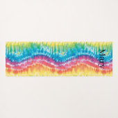 Farbenfrohe Gefärbte Krawatte Yogamatte (Rückseite (Horizontal))