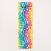 Farbenfrohe Gefärbte Krawatte Yogamatte (Rückseite)