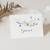 Farbenfrohe, geflochtene Hochzeitskarte Dankeskarte