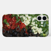 Farbenfrohe, gehackte Lebensmittel Case-Mate iPhone Hülle (Rückseite (Horizontal))