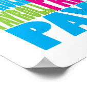 Farbenfrohe Gehaltsliste Poster (Ecke)