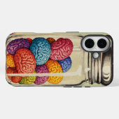 Farbenfrohe Gehirnbedingungen Case-Mate iPhone Hülle (Rückseite (Horizontal))