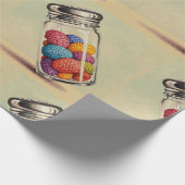 Farbenfrohe Gehirnbedingungen lang Geschenkpapier (Ecke)