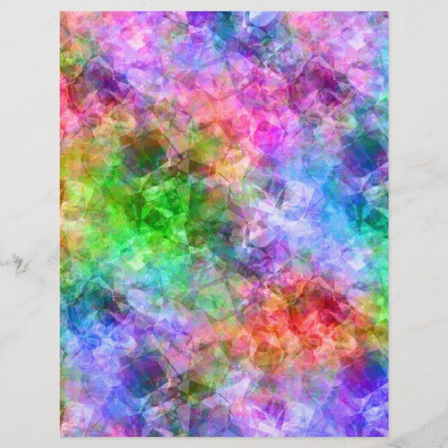 Farbenfrohe, gekräuselte Textur (Vorderseite)