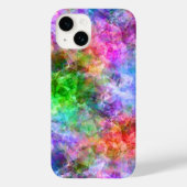 Farbenfrohe, gekräuselte Textur Case-Mate iPhone Hülle (Rückseite)