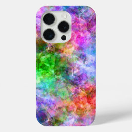 Farbenfrohe, gekräuselte Textur iPhone 15 Pro Hülle