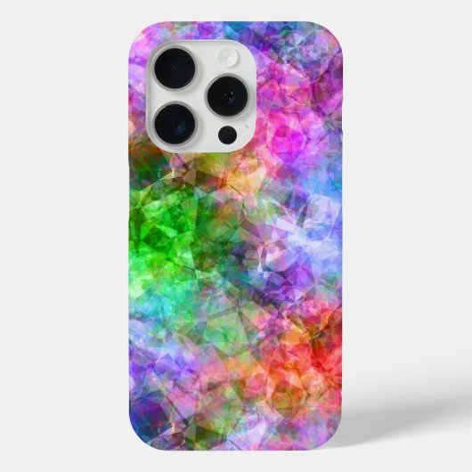 Farbenfrohe, gekräuselte Textur Case-Mate iPhone Hülle (Rückseite)