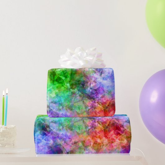 Farbenfrohe, gekräuselte Textur Geschenkpapier (Partygeschenke)