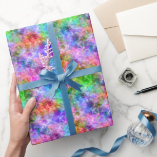 Farbenfrohe, gekräuselte Textur Geschenkpapier