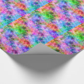 Farbenfrohe, gekräuselte Textur Geschenkpapier (Ecke)