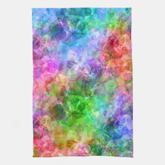Farbenfrohe, gekräuselte Textur Handtuch (Vertikal)