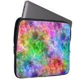 Farbenfrohe, gekräuselte Textur Laptopschutzhülle (Vorne Rechts)