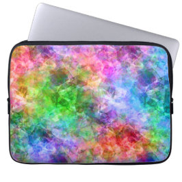 Farbenfrohe, gekräuselte Textur Laptopschutzhülle