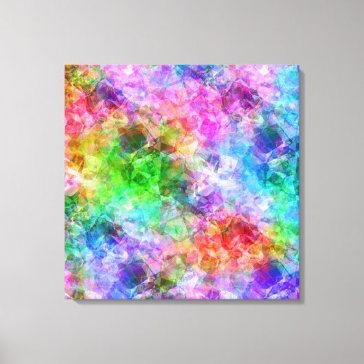 Farbenfrohe, gekräuselte Textur Leinwanddruck (Vorderseite)