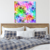 Farbenfrohe, gekräuselte Textur Leinwanddruck (Insitu (Schlafzimmer))