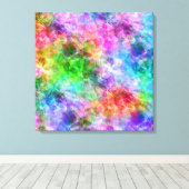 Farbenfrohe, gekräuselte Textur Leinwanddruck (Insitu (Holzboden))