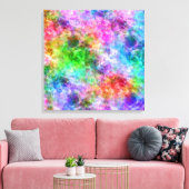 Farbenfrohe, gekräuselte Textur Leinwanddruck (Insitu (Wohnzimmer))