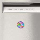 Farbenfrohe, gekräuselte Textur Magnet (In Situ (Geschirrspüler))