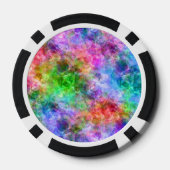 Farbenfrohe, gekräuselte Textur Pokerchips (Rückseite)