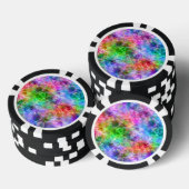Farbenfrohe, gekräuselte Textur Pokerchips (Stapel)