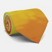 Farbenfrohe, gelb-rot-weiße Abstrakte Kunstwerke Krawatte (Gerollt)