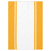 Farbenfrohe, gelb-weiße Streifen Tischdecke (Vorderseite)