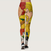 farbenfrohe gelbe Livemusik Leggings (Rückseite)