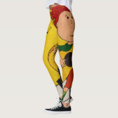 farbenfrohe gelbe Livemusik Leggings (Links)