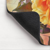 Farbenfrohe Gelbe Rose Mousepad (Ecke)