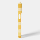 Farbenfrohe gelbe Textur Streifen Muster Case-Mate iPhone Hülle (Rückseite / Rechts)