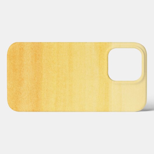 Farbenfrohe gelbe Wasserfarbe Ombre Muster Case-Mate iPhone Hülle (Rückseite (Horizontal))