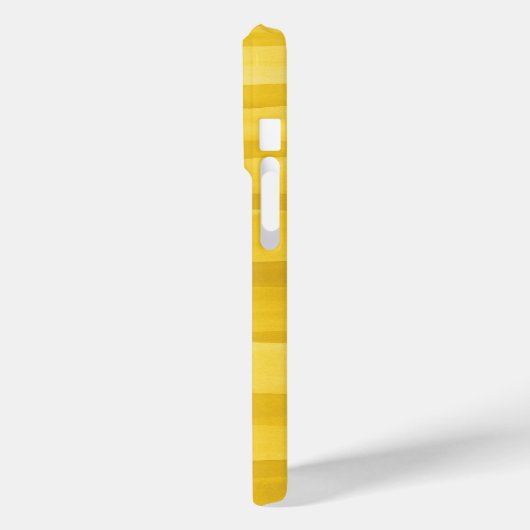 Farbenfrohe gelbe Wasserfarben Muster Abstrakt Case-Mate iPhone Hülle (Rückseite / Links)