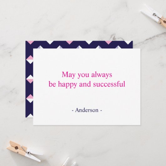 Farbenfrohe Gem Nahtloses Muster Karte (Vorderseite/Rückseite Beispiel)