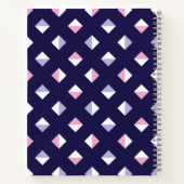 Farbenfrohe Gem Nahtloses Muster Notizblock (Rückseite)