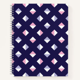 Farbenfrohe Gem Nahtloses Muster Notizblock