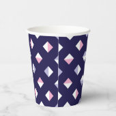 Farbenfrohe Gem Nahtloses Muster Pappbecher (Rechts)