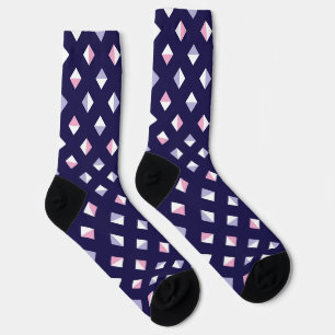 Farbenfrohe Gem Nahtloses Muster Socken