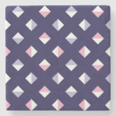 Farbenfrohe Gem Nahtloses Muster Steinuntersetzer (Vorderseite)