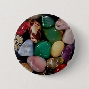 Farbenfrohe Gem Stones Button
