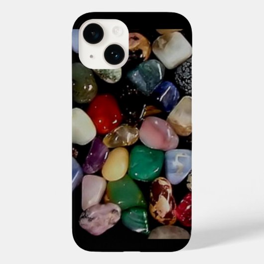 Farbenfrohe Gem Stones Case-Mate iPhone Hülle (Rückseite)