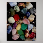 Farbenfrohe Gem Stones Poster (Vorne)