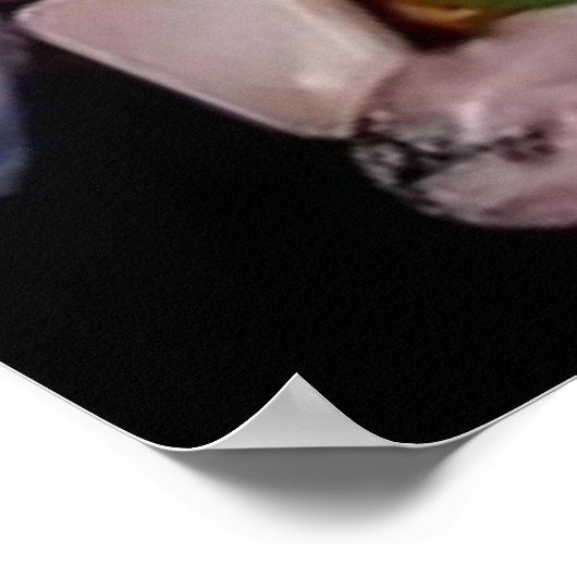 Farbenfrohe Gem Stones Poster (Ecke)