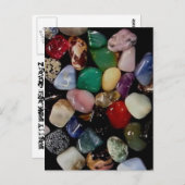 Farbenfrohe Gem Stones Postkarte (Vorne/Hinten)
