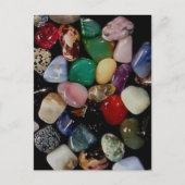 Farbenfrohe Gem Stones Postkarte (Vorderseite)