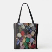 Farbenfrohe Gem Stones Tasche (Rückseite)
