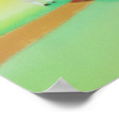 Farbenfrohe Gemälde von Kuh und Schaf Gordon Bruce Poster (Ecke)