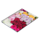 Farbenfrohe gemischte Rosen Notizblock (Linke Seite)