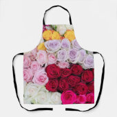 Farbenfrohe gemischte Rosen Schürze (Vorderseite)