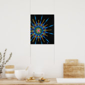 Farbenfrohe Gemstone-Mosaikmaler Poster (Küche)