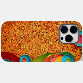 Farbenfrohe Gemusterte Eleganz Case-Mate iPhone Hülle (Rückseite (Horizontal))